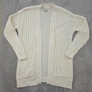American Eagle AE Cream Knit Cardigan XS Small